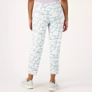 zuda Z-Refresh Aloe Infused Tapered Ankle Pants - Turquoise (Sz 3X) a573636